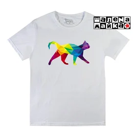 Прикольные футболки: Cat Geometria White